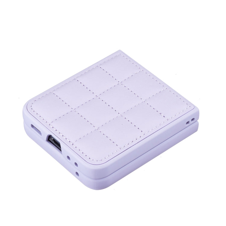 For Samsung Galaxy Z Flip5 Square-shaped Leather Back Cover Phone Case