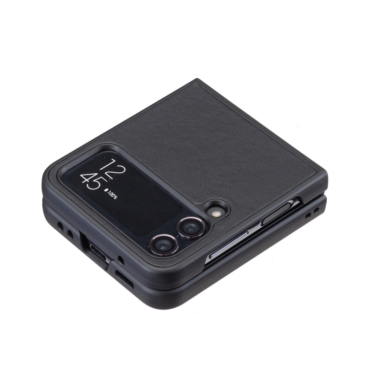 For Samsung Galaxy Z Flip4 Square-shaped Leather Back Cover Phone Case