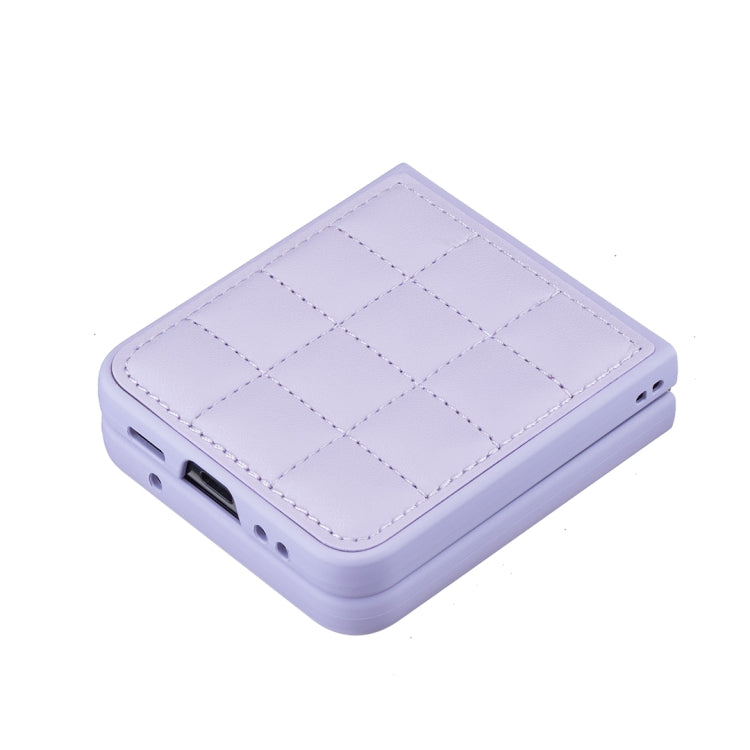 For Samsung Galaxy Z Flip4 Square-shaped Leather Back Cover Phone Case