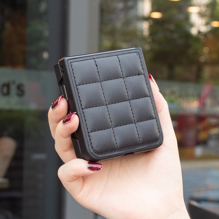 For Samsung Galaxy Z Flip3 Square-shaped Leather Back Cover Phone Case