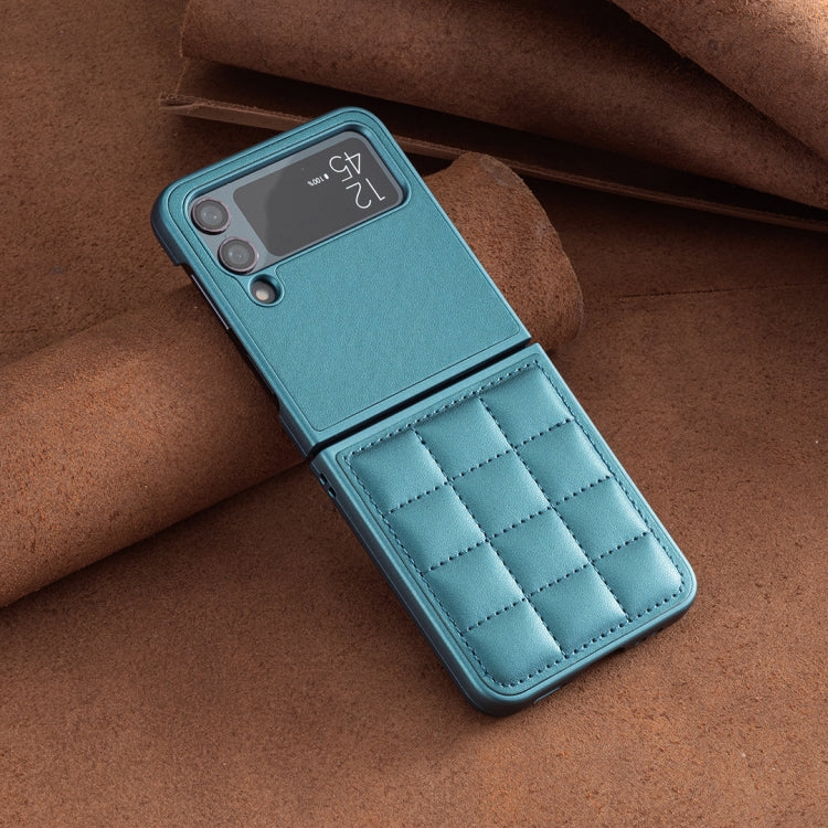 For Samsung Galaxy Z Flip3 Square-shaped Leather Back Cover Phone Case