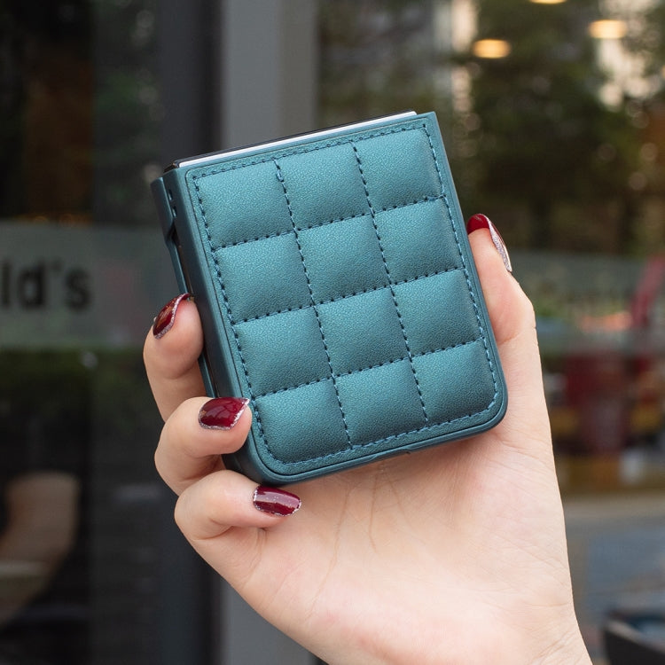 For Samsung Galaxy Z Flip3 Square-shaped Leather Back Cover Phone Case