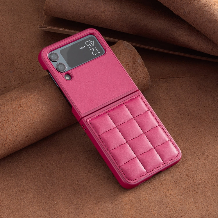 For Samsung Galaxy Z Flip3 Square-shaped Leather Back Cover Phone Case