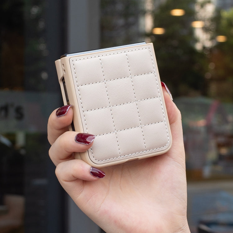 For Samsung Galaxy Z Flip3 Square-shaped Leather Back Cover Phone Case