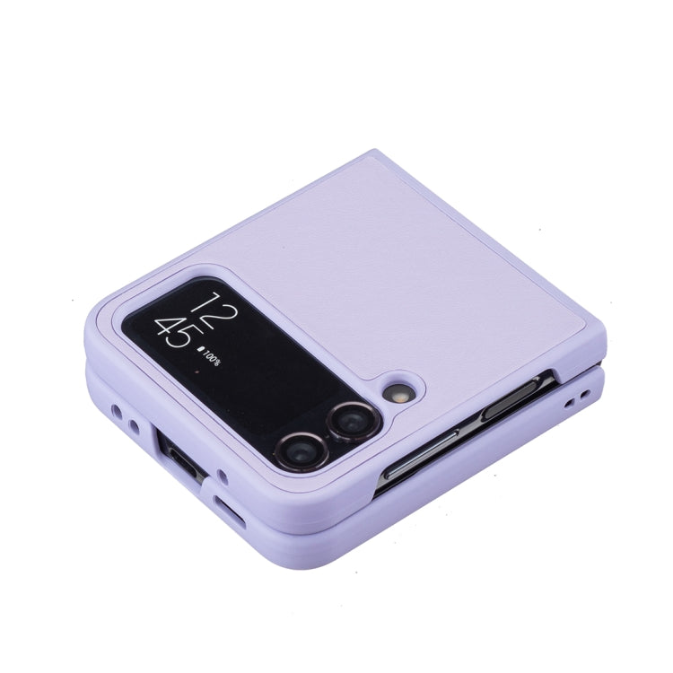 For Samsung Galaxy Z Flip3 Square-shaped Leather Back Cover Phone Case