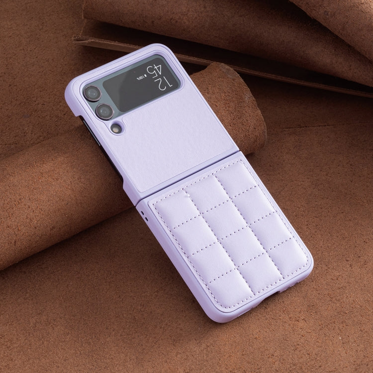 For Samsung Galaxy Z Flip3 Square-shaped Leather Back Cover Phone Case