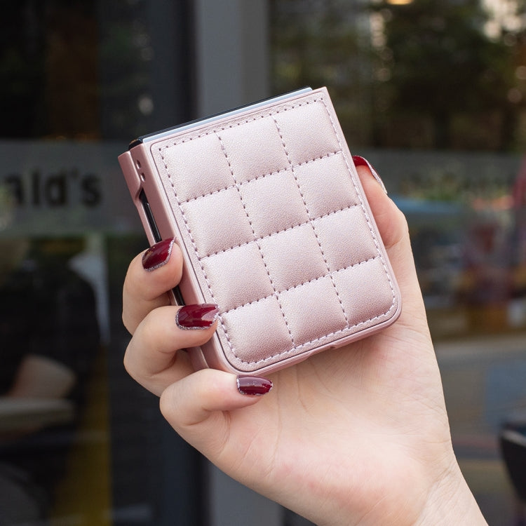 For Samsung Galaxy Z Flip3 Square-shaped Leather Back Cover Phone Case