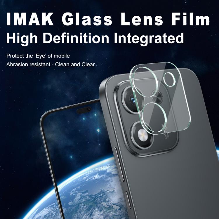 For Honor X70i imak Integrated Rear Camera Lens Tempered Glass Film with Lens Cap