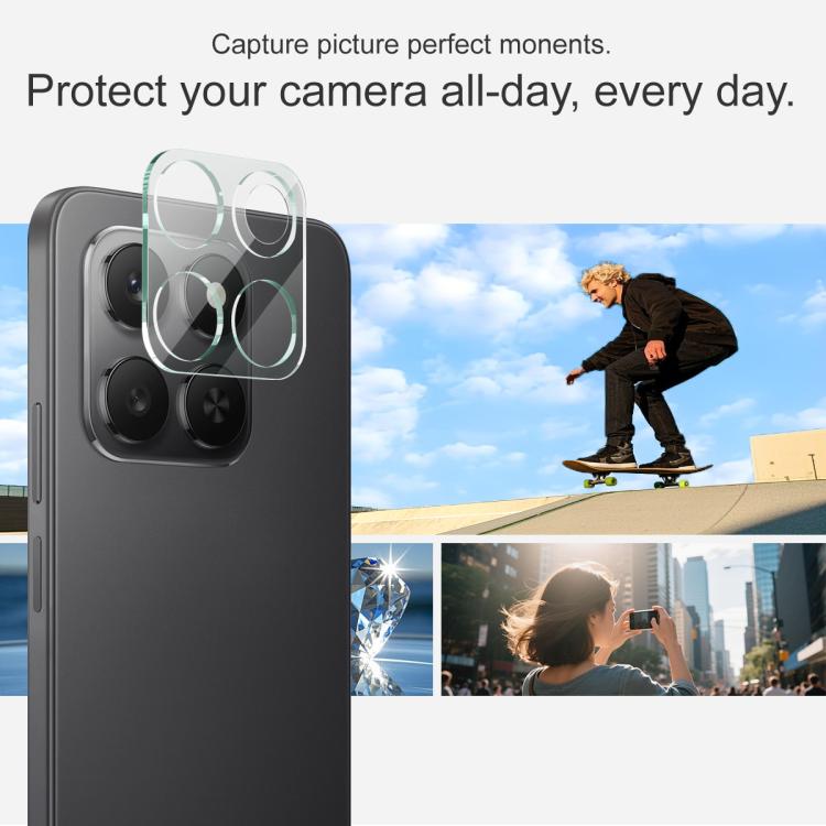 For Honor 400 Smart 5G Global imak Integrated Rear Camera Lens Tempered Glass Film with Lens Cap