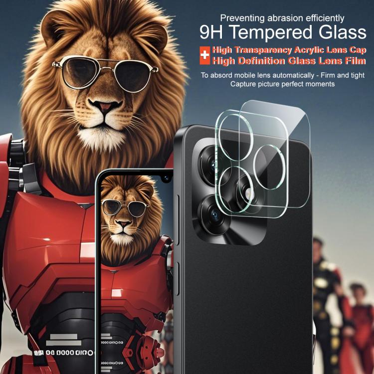For Honor X5c 4G / X5c Plus imak Integrated Rear Camera Lens Tempered Glass Film with Lens Cap