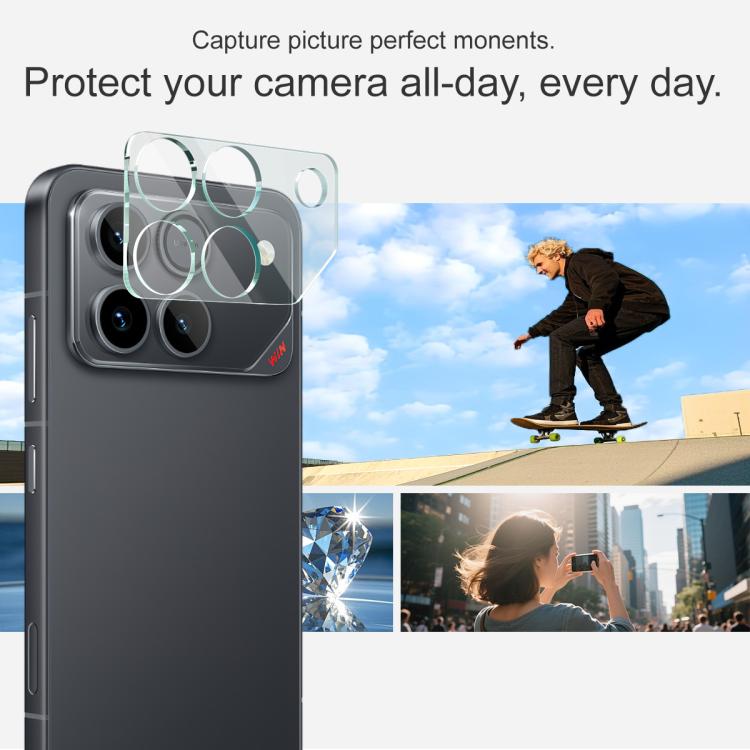 For Honor Win 5G imak Integrated Rear Camera Lens Tempered Glass Film with Lens Cap