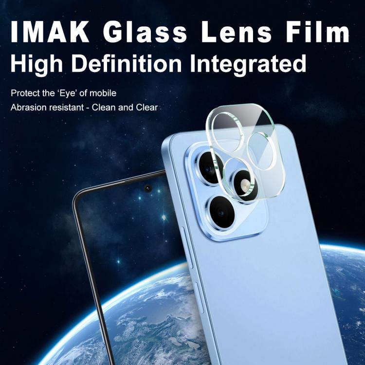 For Honor X8d 4G imak Integrated Rear Camera Lens Tempered Glass Film with Lens Cap