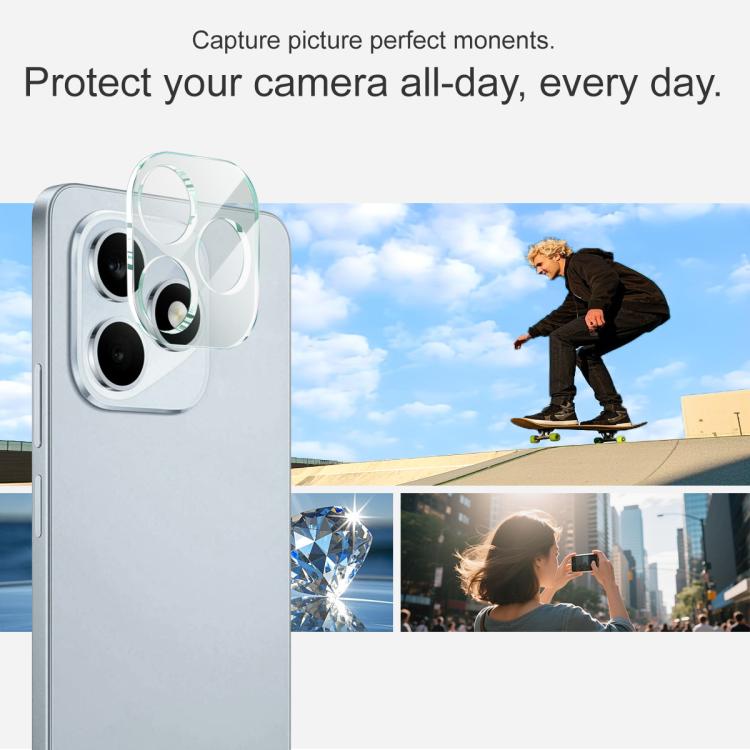 For Honor X8d 4G imak Integrated Rear Camera Lens Tempered Glass Film with Lens Cap