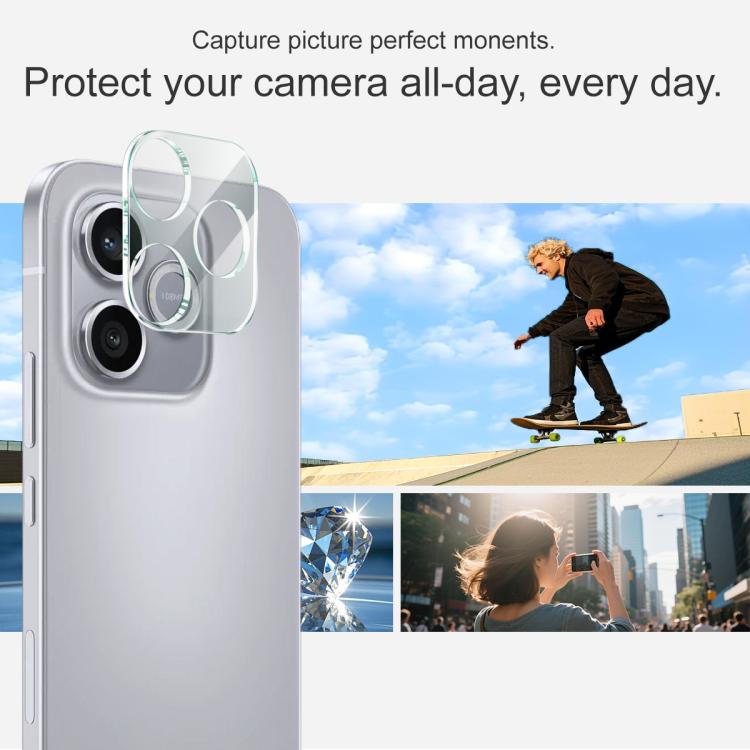 For Honor 600 Lite Global imak Integrated Rear Camera Lens Tempered Glass Film with Lens Cap