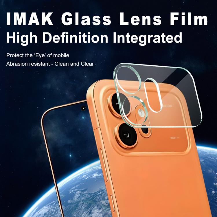 For Honor 600 Global imak Integrated Rear Camera Lens Tempered Glass Film with Lens Cap