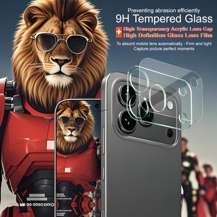 For Honor 600 Pro Global imak Integrated Rear Camera Lens Tempered Glass Film with Lens Cap