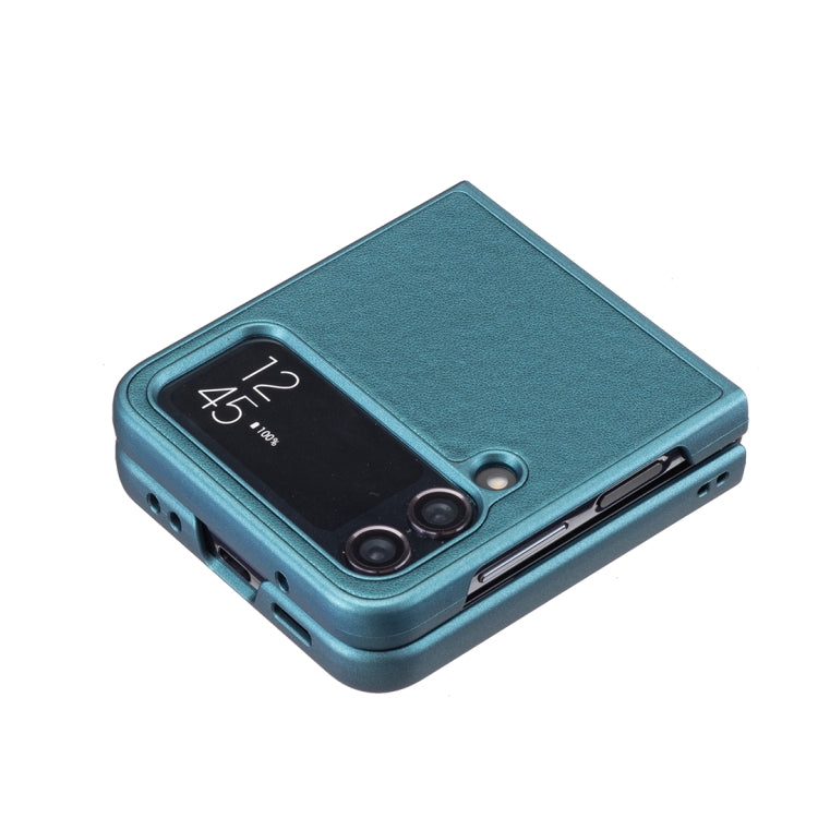 For Samsung Galaxy Z Flip4 Rhombus-shaped Leather Back Cover Phone Case