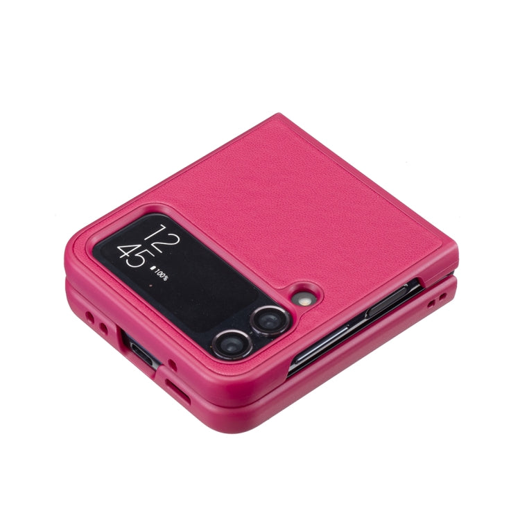 For Samsung Galaxy Z Flip4 Rhombus-shaped Leather Back Cover Phone Case