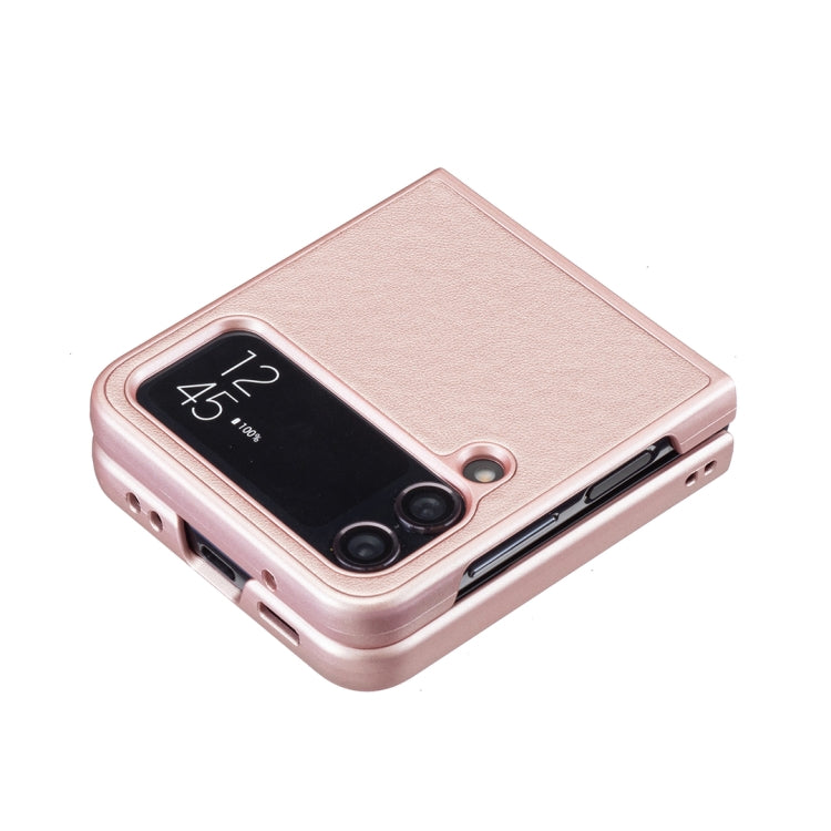 For Samsung Galaxy Z Flip4 Rhombus-shaped Leather Back Cover Phone Case