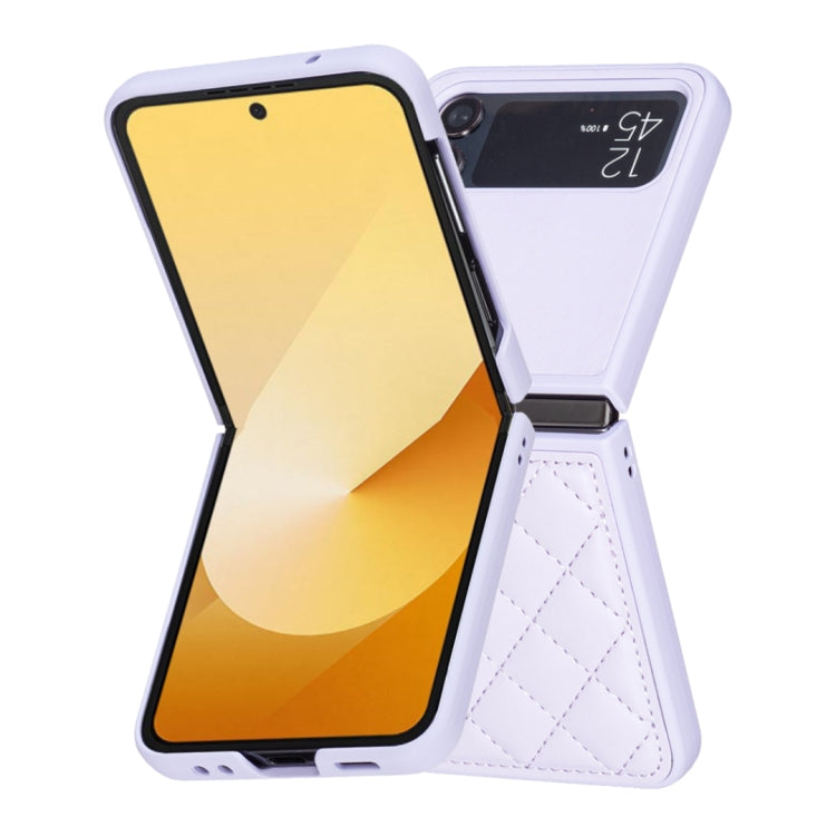 For Samsung Galaxy Z Flip3 Rhombus-shaped Leather Back Cover Phone Case
