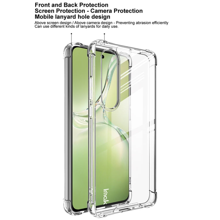 For OnePlus Nord CE4 Lite IMAK Space Shield PC + TPU Airbag Shockproof Phone Case - Transparent