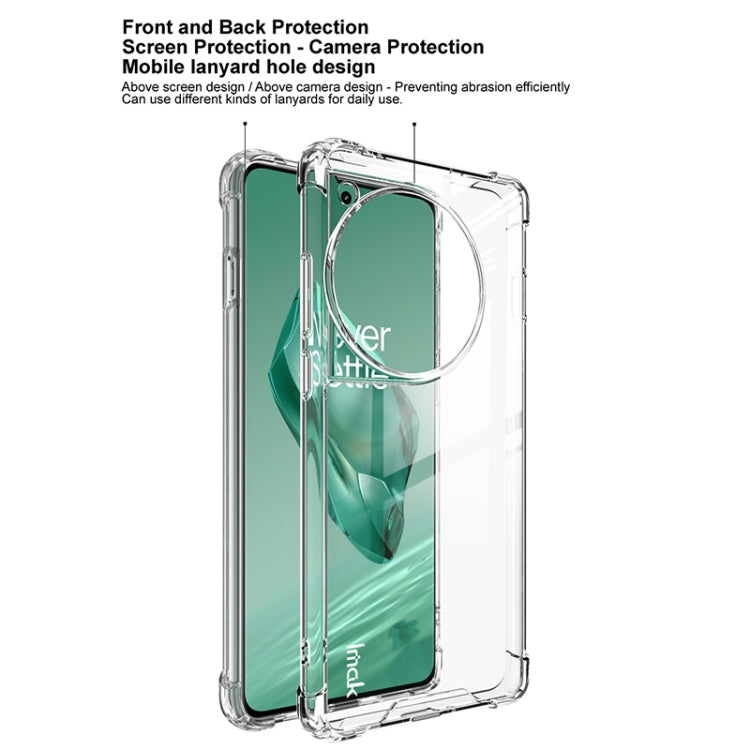 For OnePlus 12 5G IMAK Space Shield PC + TPU Airbag Shockproof Phone Case - Transparent