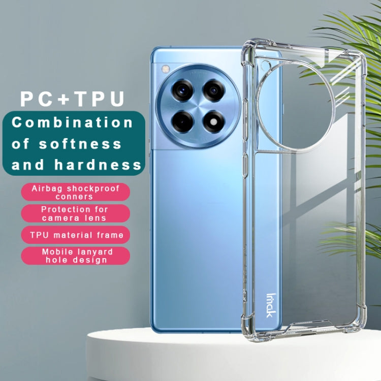 For OnePlus Ace 3 5G / 12R 5G IMAK Space Shield PC + TPU Airbag Shockproof Phone Case - Transparent