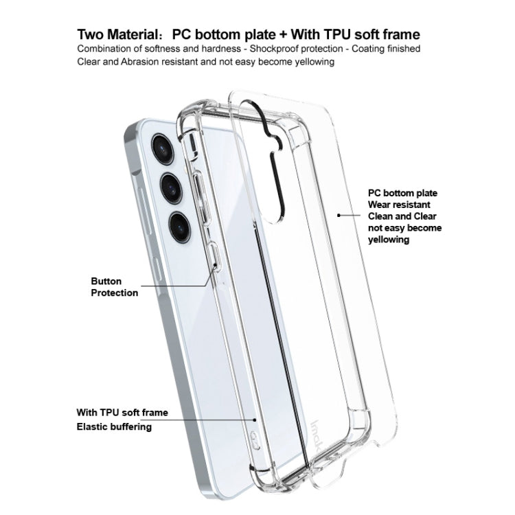 For Samsung Galaxy A35 5G IMAK Space Shield PC + TPU Airbag Shockproof Phone Case - Transparent