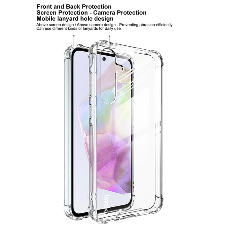For Samsung Galaxy A35 5G IMAK Space Shield PC + TPU Airbag Shockproof Phone Case - Transparent