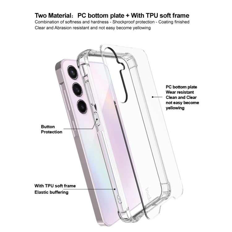 For Samsung Galaxy A55 5G IMAK Space Shield PC + TPU Airbag Shockproof Phone Case - Transparent