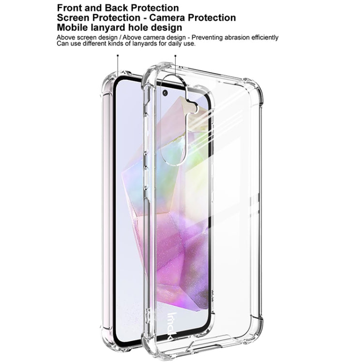 For Samsung Galaxy A55 5G IMAK Space Shield PC + TPU Airbag Shockproof Phone Case - Transparent