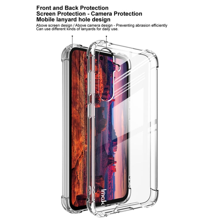 For Samsung Galaxy S23 FE 5G IMAK Space Shield PC + TPU Airbag Shockproof Phone Case - Transparent
