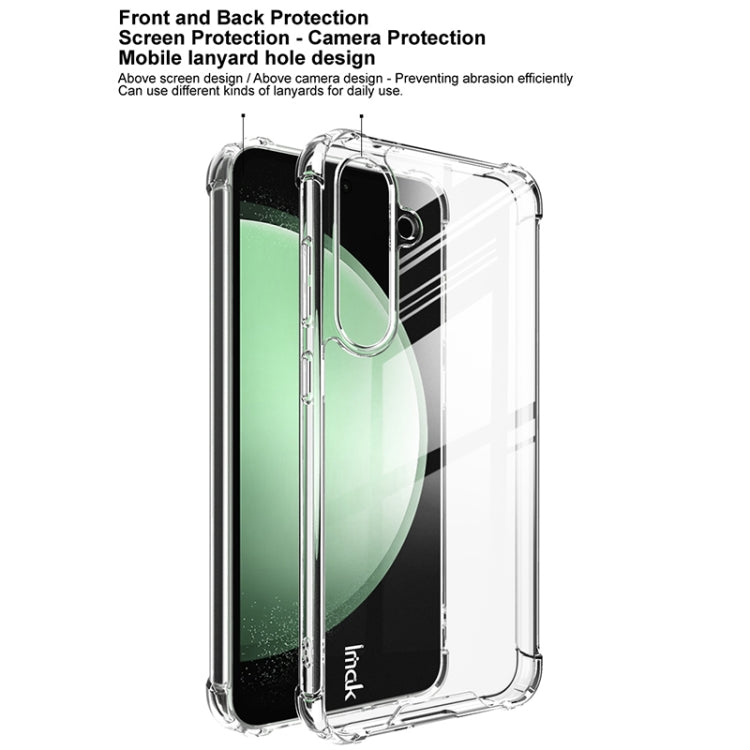 For Samsung Galaxy S24 FE 5G IMAK Space Shield PC + TPU Airbag Shockproof Phone Case - Transparent