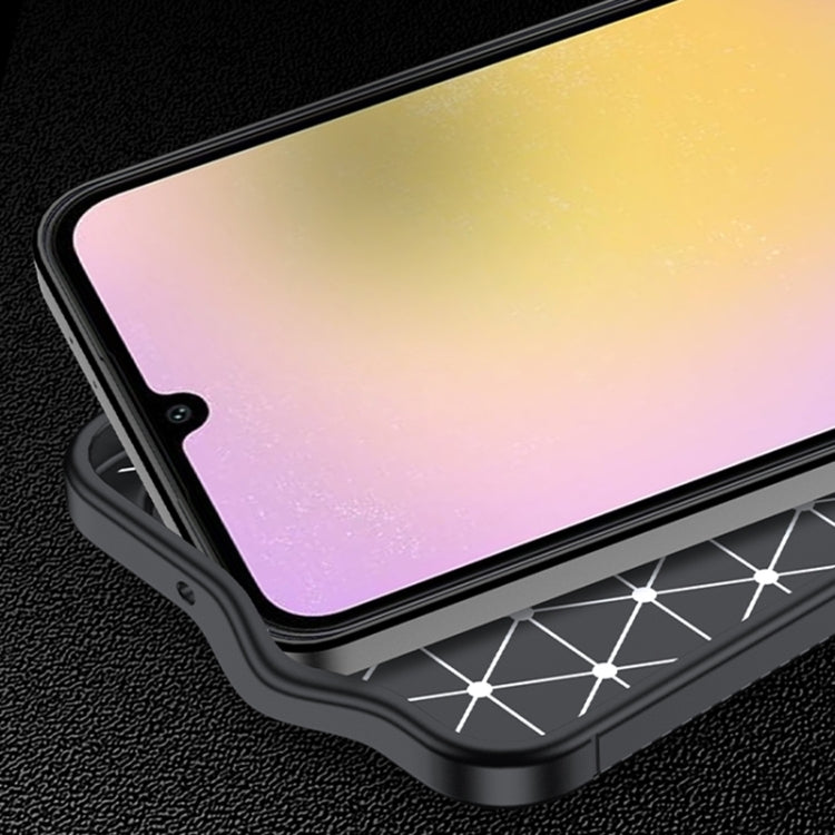 For Samsung Galaxy A26 5G Carbon Fiber Texture Shockproof TPU Phone Case - Black