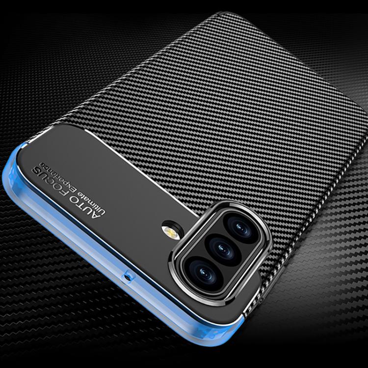 For Samsung Galaxy A17 5G Carbon Fiber Texture Shockproof TPU Phone Case - Black