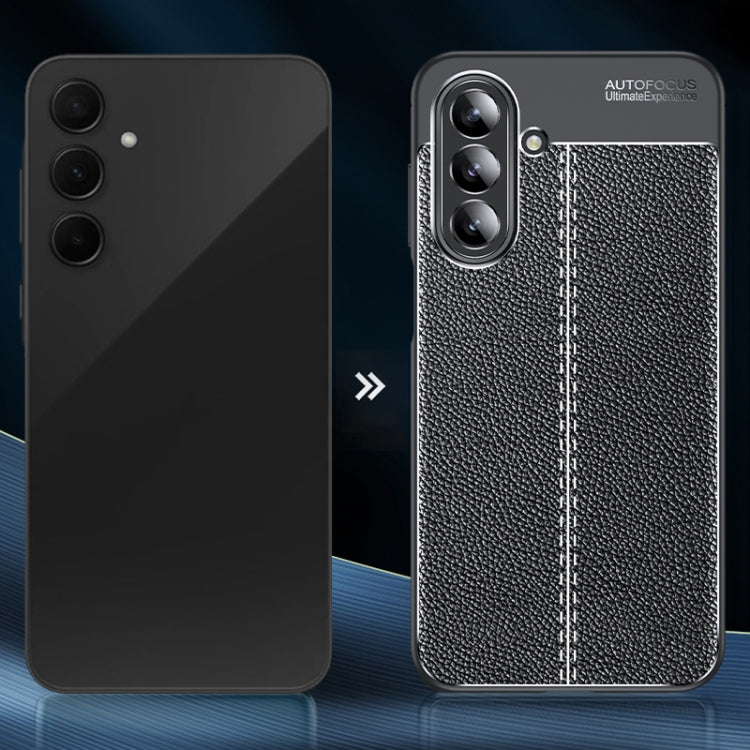 For Samsung Galaxy A26 5G Litchi Texture Shockproof TPU Phone Case - Black