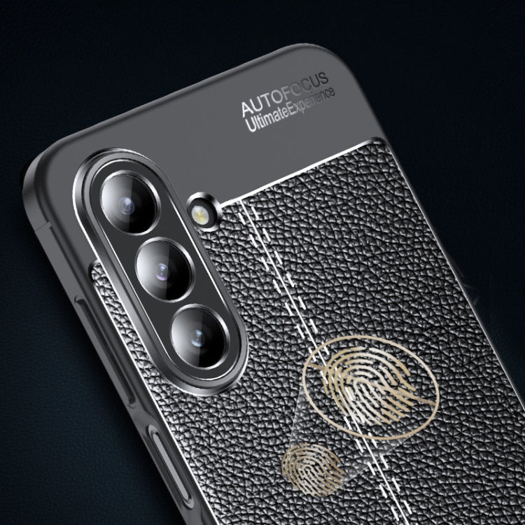 For Samsung Galaxy A26 5G Litchi Texture Shockproof TPU Phone Case - Black