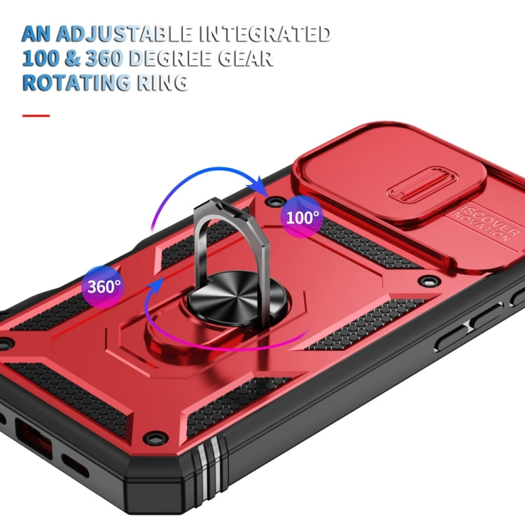For iPhone 16 Pro Max Sliding Camshield TPU + PC Phone Case with Holder