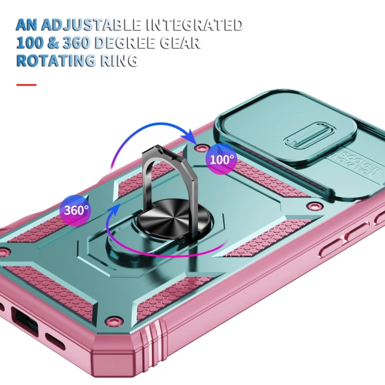 For iPhone 16 Pro Max Sliding Camshield TPU + PC Phone Case with Holder