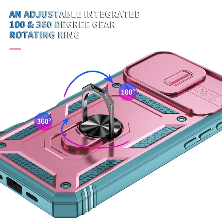 For iPhone 16 Pro Sliding Camshield TPU + PC Phone Case with Holder