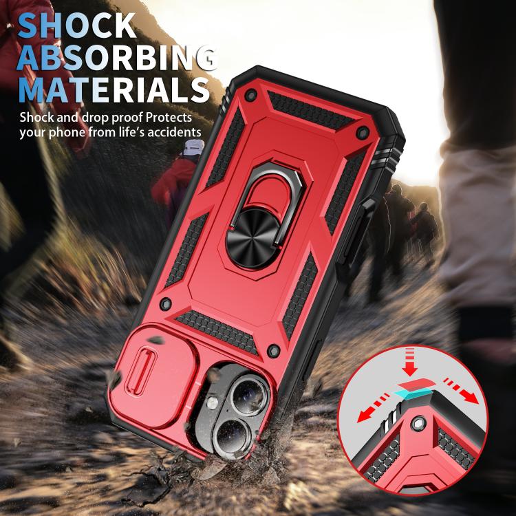 For iPhone 17 Sliding Camshield TPU + PC Phone Case with Holder