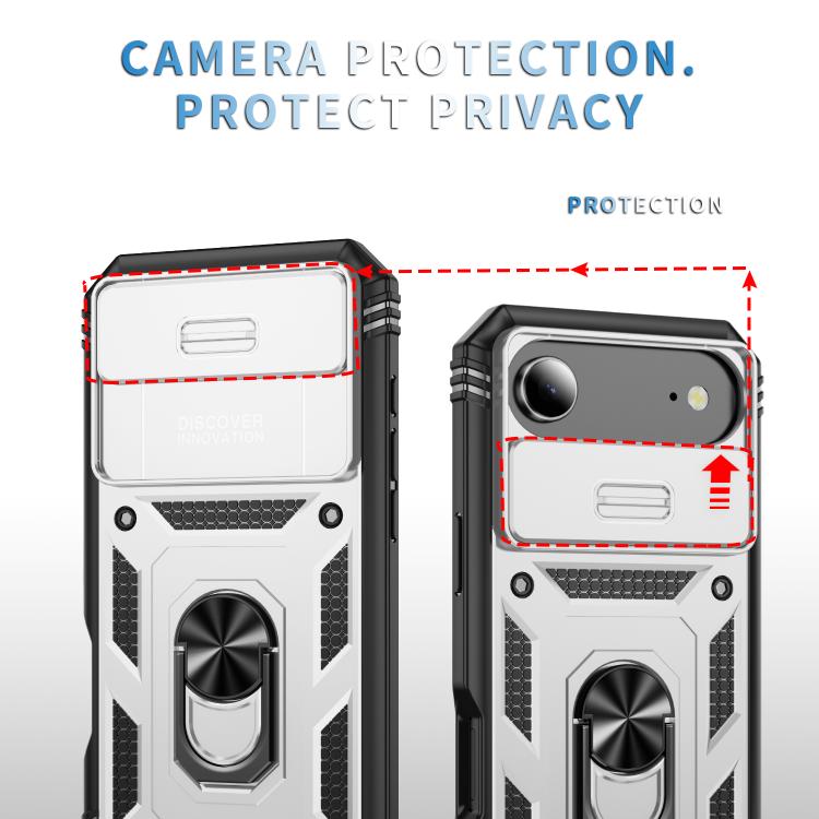 For iPhone Air Sliding Camshield TPU + PC Phone Case with Holder
