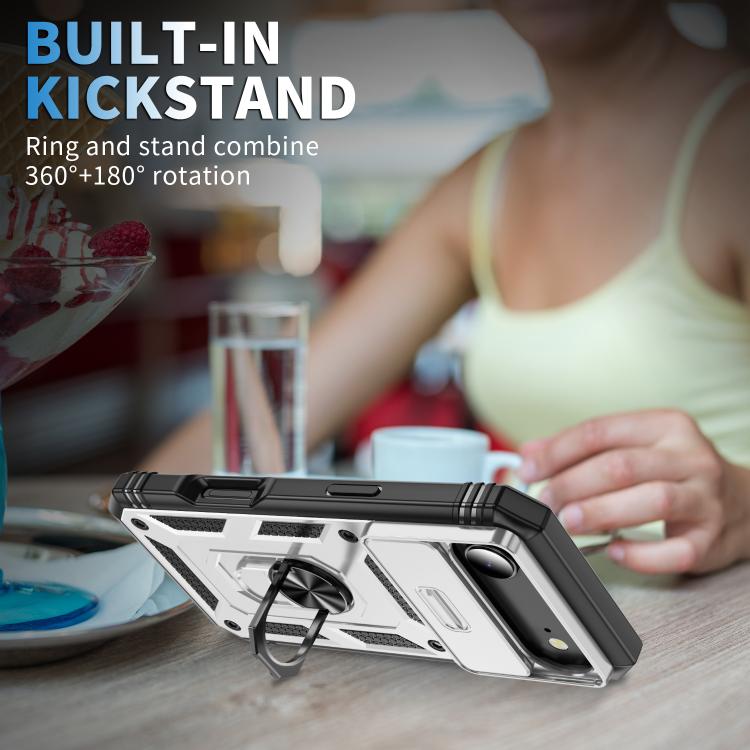 For iPhone Air Sliding Camshield TPU + PC Phone Case with Holder