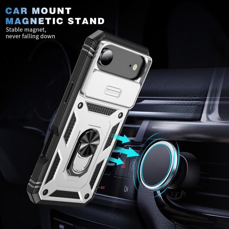 For iPhone Air Sliding Camshield TPU + PC Phone Case with Holder