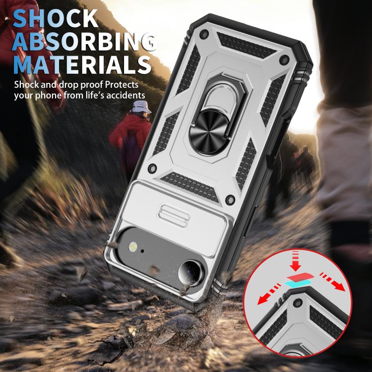 For iPhone Air Sliding Camshield TPU + PC Phone Case with Holder
