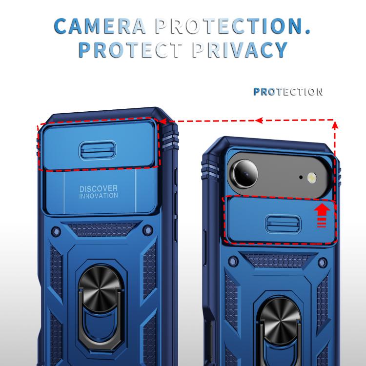 For iPhone Air Sliding Camshield TPU + PC Phone Case with Holder