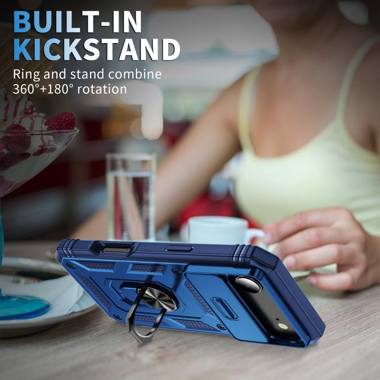 For iPhone Air Sliding Camshield TPU + PC Phone Case with Holder