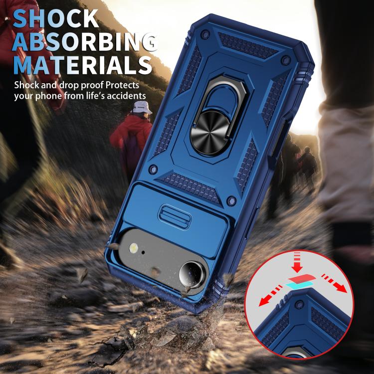 For iPhone Air Sliding Camshield TPU + PC Phone Case with Holder