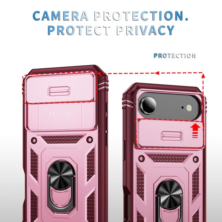 For iPhone Air Sliding Camshield TPU + PC Phone Case with Holder