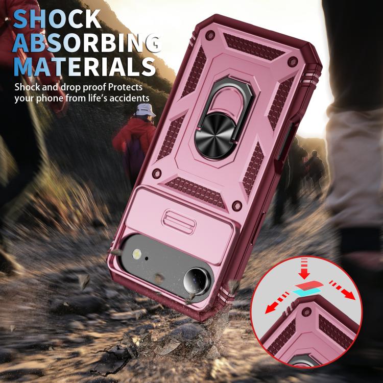 For iPhone Air Sliding Camshield TPU + PC Phone Case with Holder